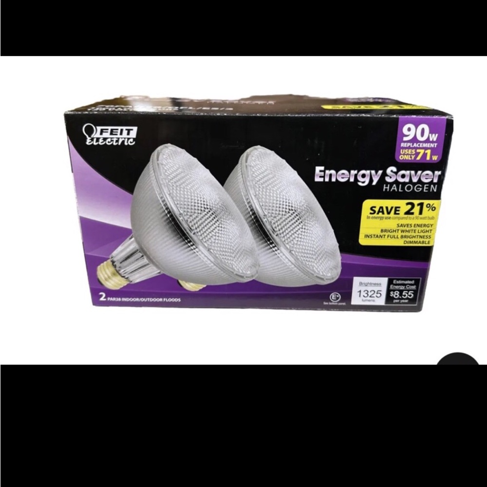 (Pack of 2) Feit Electric PAR38 Floodlight Bulbs Energy Saver 70PAR38/QFL/ES/2